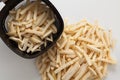 Freeze fries french close up flat lay Royalty Free Stock Photo