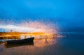 Freeze light using spinning burning steel wool