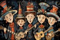 Carolers and Musicians - Generative AI