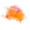 Freeze motion of colored dust explosion Royalty Free Stock Photo