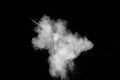 Abstract white dust exhale. Royalty Free Stock Photo