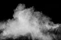 Abstract white dust exhale. Royalty Free Stock Photo