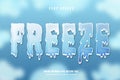 freeze text effect design vector Royalty Free Stock Photo
