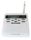 Freeze warning showing on a digital weather radio Royalty Free Stock Photo