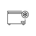 Freezer cold color line icon. Household equipment
