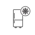 freezer cold flat icon