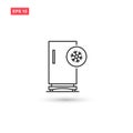 Freezer cold icon vector design isolated Royalty Free Stock Photo