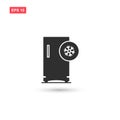 Freezer cold icon vector design isolated 2 Royalty Free Stock Photo