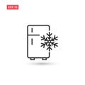 Freezer cold icon vector design isolated 3 Royalty Free Stock Photo