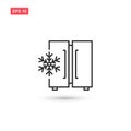 Freezer cold icon vector design isolated 5 Royalty Free Stock Photo