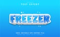 Freezer text effect design Royalty Free Stock Photo