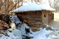 Freezing Cold Weather - frozen water wheel