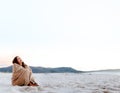 Freezing cold woman Royalty Free Stock Photo