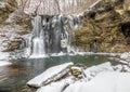 Freezing Hayden Run Falls - Columbus, Ohio Royalty Free Stock Photo