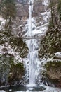 Freezing Multnomah Falls Royalty Free Stock Photo