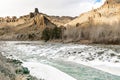 Freezing north fork Shoshone River Wyoming