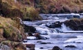 A Freezing Scottish Burn or River in Winter