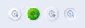 Freezing timer line icon. AC cold temperature sign. Line icons. Vector