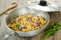 Fregola with clams Royalty Free Stock Photo