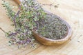 freh and dried thyme Royalty Free Stock Photo