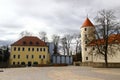 Freiberg, Germany - March 16, 2023: German Mineralogical Collection building in Freiberg, a university and former mining town in