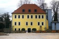 Freiberg, Germany - March 16, 2023: German Mineralogical Collection building in Freiberg, a university and former mining town in