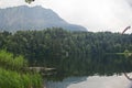 Freibergsee lake in Oberstdorf, Bavaria, Germany