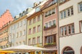 Calm Freiburg, Germany, historic buildings central square