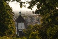 Freiburg im Breisgau, Germany - 31st July 2020: sunset view of the small town in the heart of the Black Forest, in Baden-WÃÂ¼ Royalty Free Stock Photo