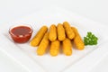Mozzarella sticks with dip Royalty Free Stock Photo