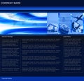 Freight Business Website Template Royalty Free Stock Photo