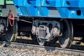 Freight car wheels Royalty Free Stock Photo