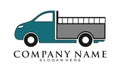 Freight cars illustration vector logo Royalty Free Stock Photo