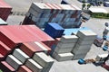 Freight container warehouse