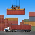 Freight Containers Royalty Free Stock Photo