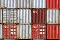 Freight containers at Rotterdam Waalhaven harbor