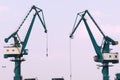 Freight dock crane Royalty Free Stock Photo