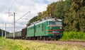 Freight electric train Royalty Free Stock Photo