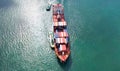 Freight forwarding by container ships, logistics business, import and export, logistics, international trade concept Royalty Free Stock Photo