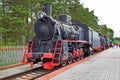 Freight locomotive series er 789-91. Novosibirsk Museum of railway equipment in Novosibirsk, Siberia, Russia