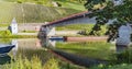 Freight ship on Mosel Royalty Free Stock Photo