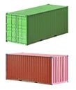 Freight shipping containers Royalty Free Stock Photo