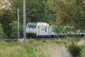 Germany , Krimnitz , 15.06.2020 , A freight train with a diesel locomotive from Captrain