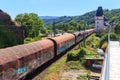 German freight train Royalty Free Stock Photo