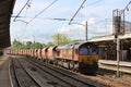 Freight train on down goods line Preston station