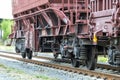 Freight train at a shunt yard Royalty Free Stock Photo