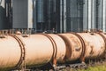 Freight train transporting liquid fuel