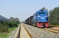 Freight train in Wuyang railway station
