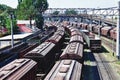 freight trains Odessa view from the bridge