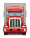 freight truck car delivery cargo anl big vector illustration